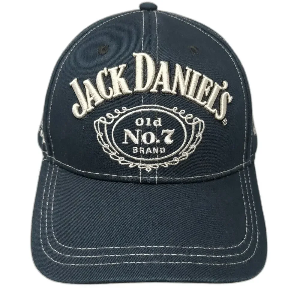 F&M Co Jack Daniel's Baseball Cap Blue One Size Slideback Embroidered Hat
